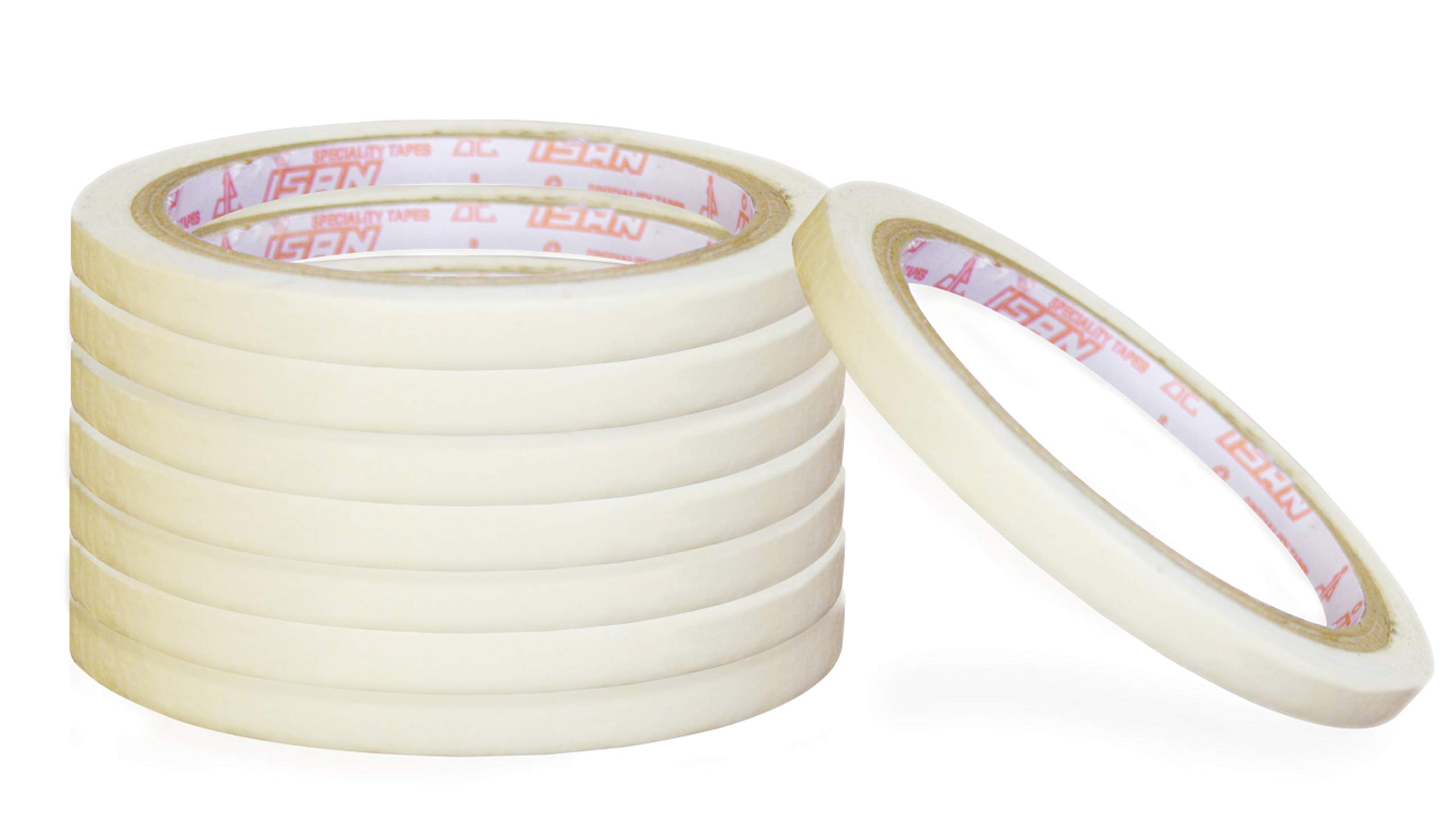 ISAN® General Purpose Paper Masking Tape 6mm (1/4" Approx) Width X 20Mtr Length (8 pcs.)-image-33