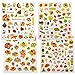 Thanksgiving Stickers for Kids 8 Sheets Thanksgiving Day Fall Party Supply Classroom Reward