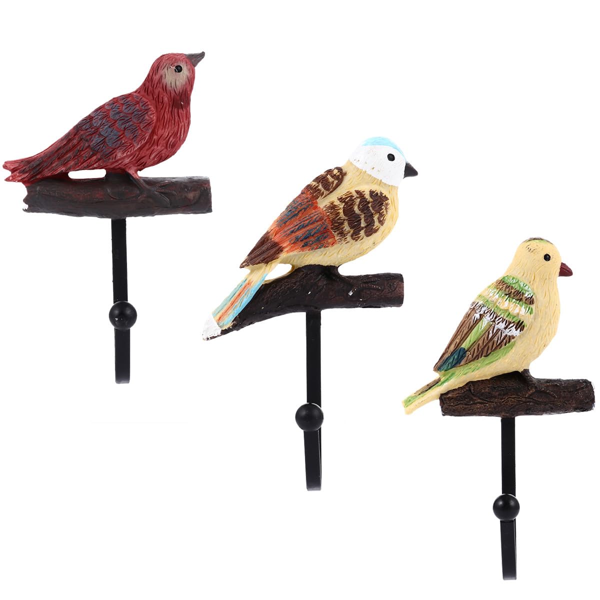 Crochets muraux oiseau support mural vêtements clés serviettes salle de bain
