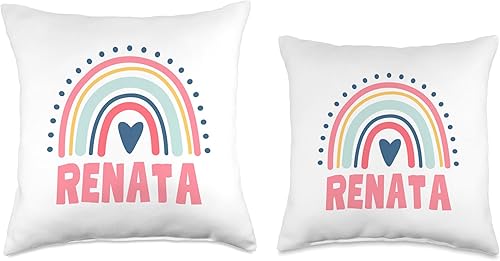 Miniatura 3 de Renata Name Custom Woman Myth Legend Pink Birthday Party Throw Pillow, 18x18, Multicolor
