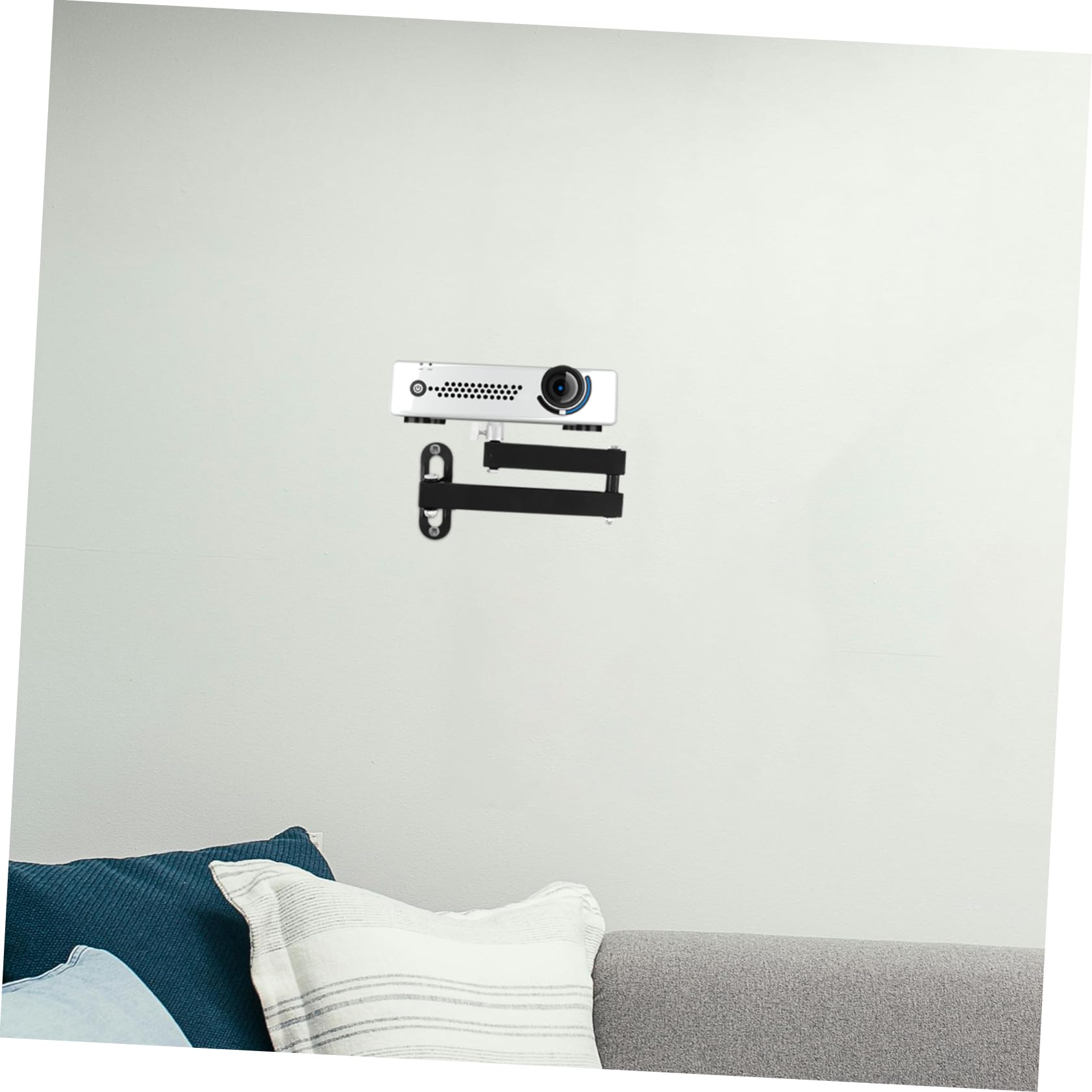 SHINEOFI 360grado Supporto Per Proiettore Pieghevole Parete Con Rotazione Regolabile Di Gradi in Lega Di Alluminio Per Montaggio Soffitto o Parete Per Home Theater