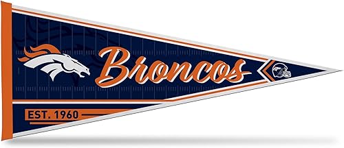 Vista 107 de Rico Industries NFL Football Classic - Banderín de fieltro de 12 x 30 pulgadas para decoración de pared, ideal para el hogar, dormitorio, decoración