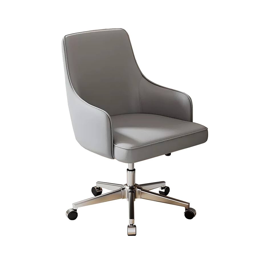 HOMCOM Office Chair High Back, PU Leather Executive Computer Desk Chair, Adjustable Height Comfy Lumbar Support Swivel Wheels For Home Office, Black