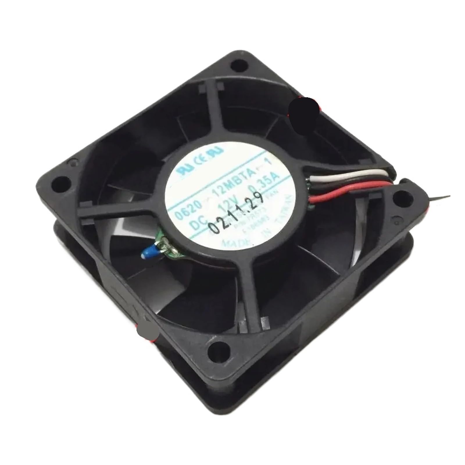 UITGVDQAT 0620-12MBTA-1 DC 12V 0.35A 60x60x20mm 3 wire Server Fan