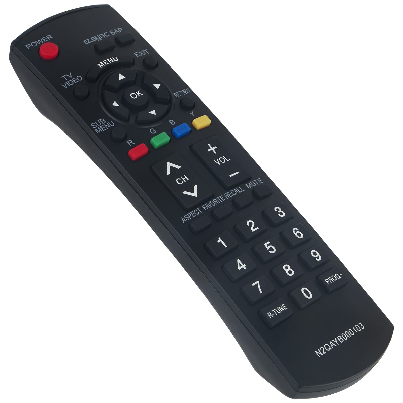 Beyution N2QAYB000103 Replace Remote Control fit for Panasonic TV TH-42PX75U TH-50PX75U PT-50LCX7 PT-56LCX7 PT-56LCX70 PT-61LCX7 PT-61LCX70 TH-42PE7U