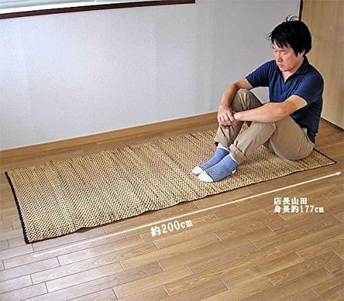 Amazon | ウォーターヒヤシンスのラグマット 約200cmx80cm アジアン
