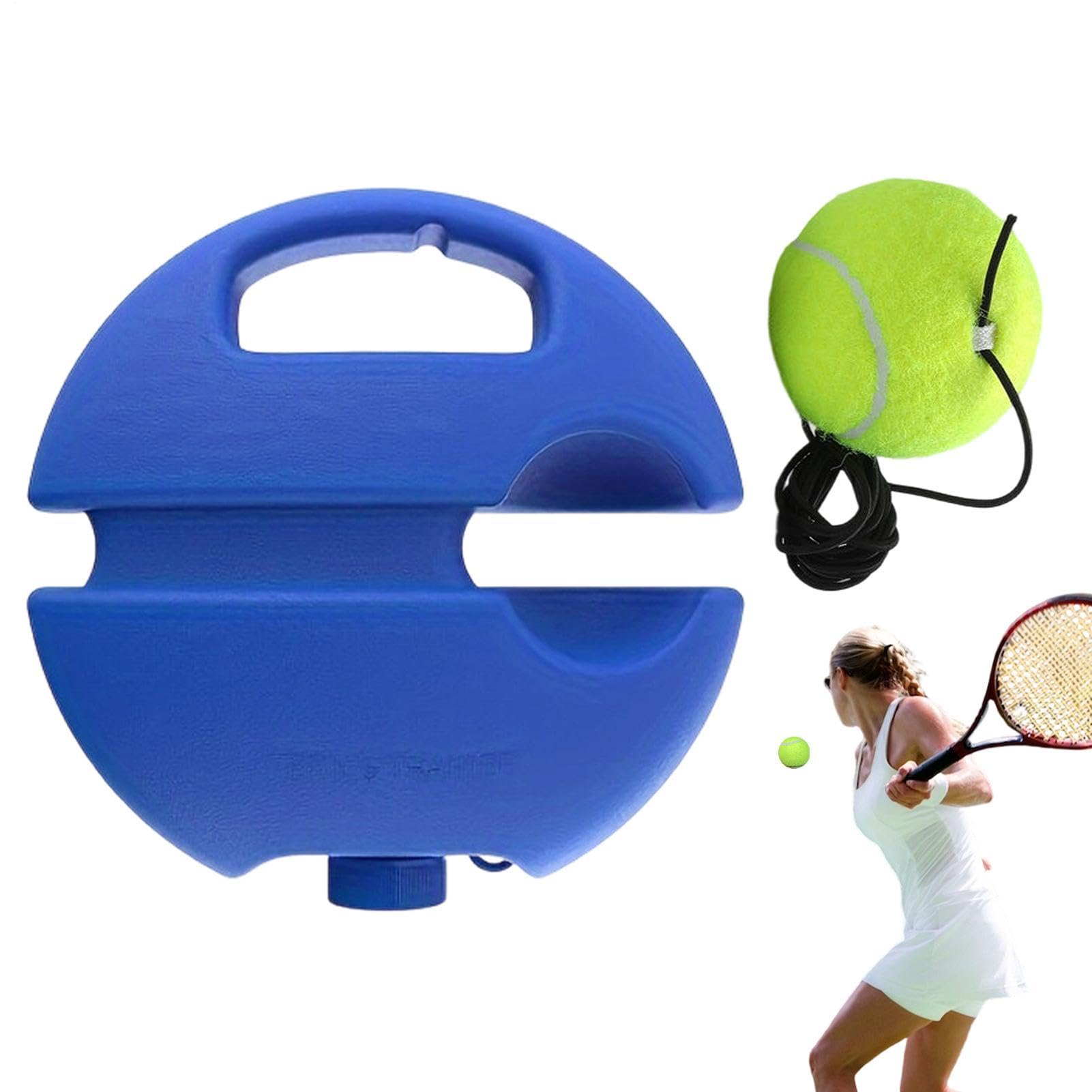 Dispositivo de entrenamiento de tenis, juego de herramientas de práctica de rebote individual, equipo de entrenamiento de rebote portátil, kit de tenis de autoentrenamiento duradero, fácil mejora de