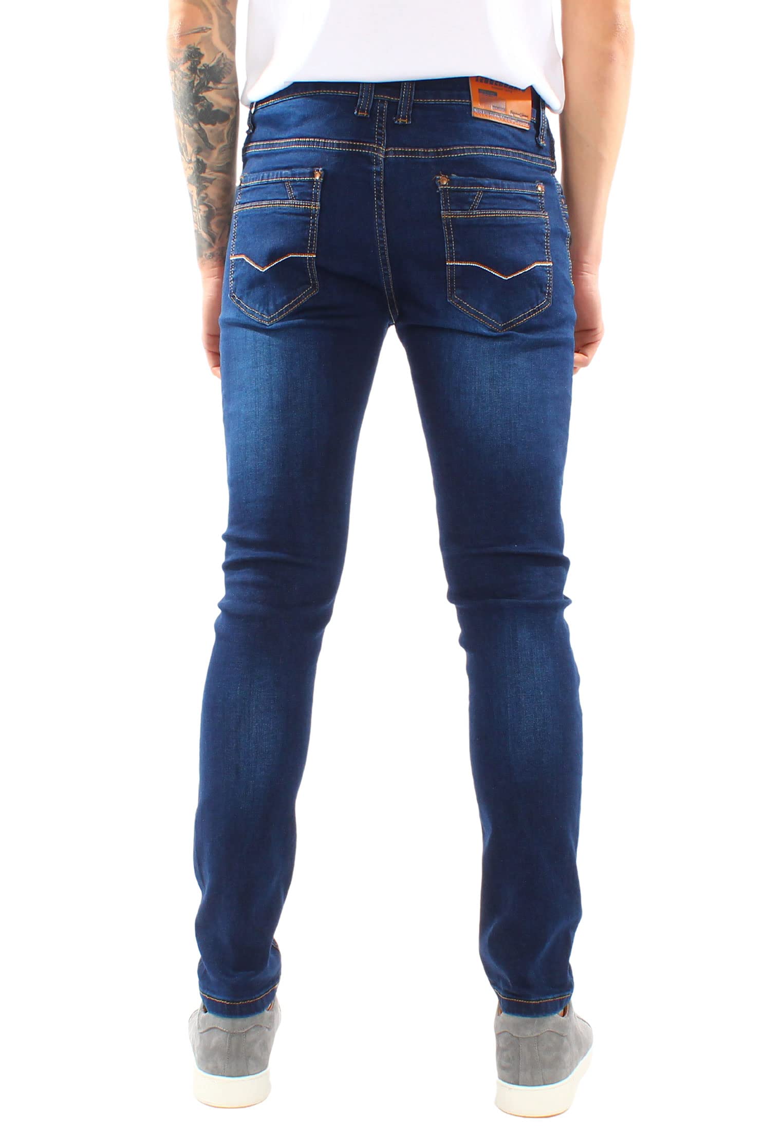 Jeans Uomo Elasticizzato Regular Fit Cinque Tasche