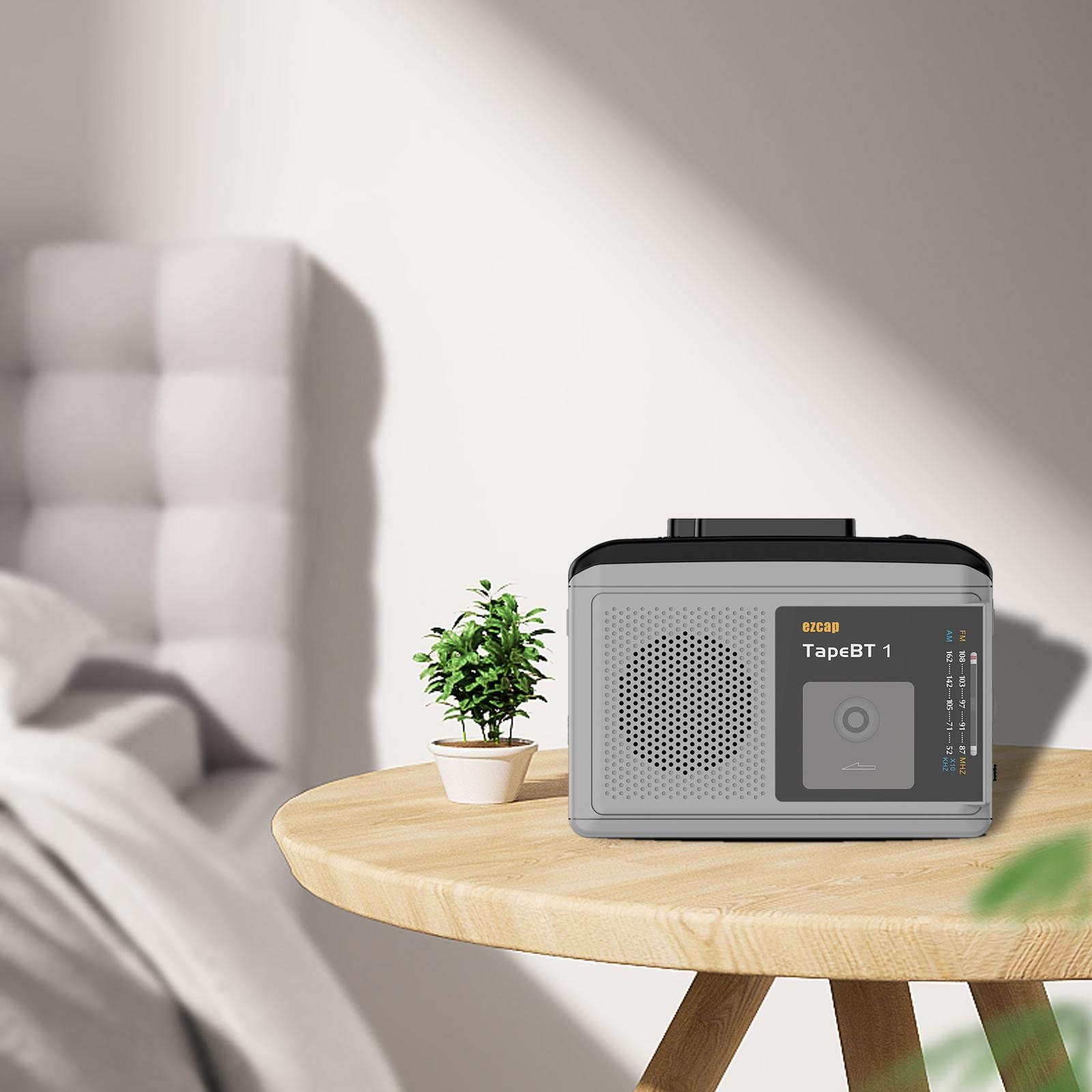 Reproductor de casete portátil compacto de música, radio personal, convertidor ligero
