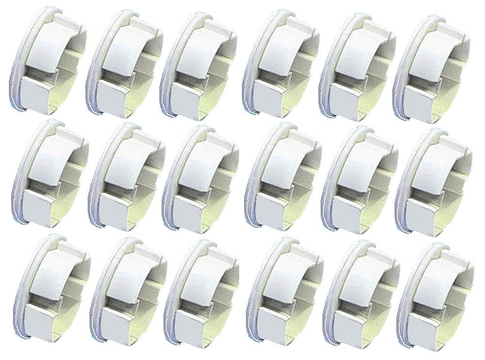 ProfiPack 18x Steckdosen Abdichtung mit 3D-Silikondichtung DICHTEL DI-8019.S18 Steckdosendeckel luftdicht winddicht gegen Zug aus der Steckdose Staubschutz