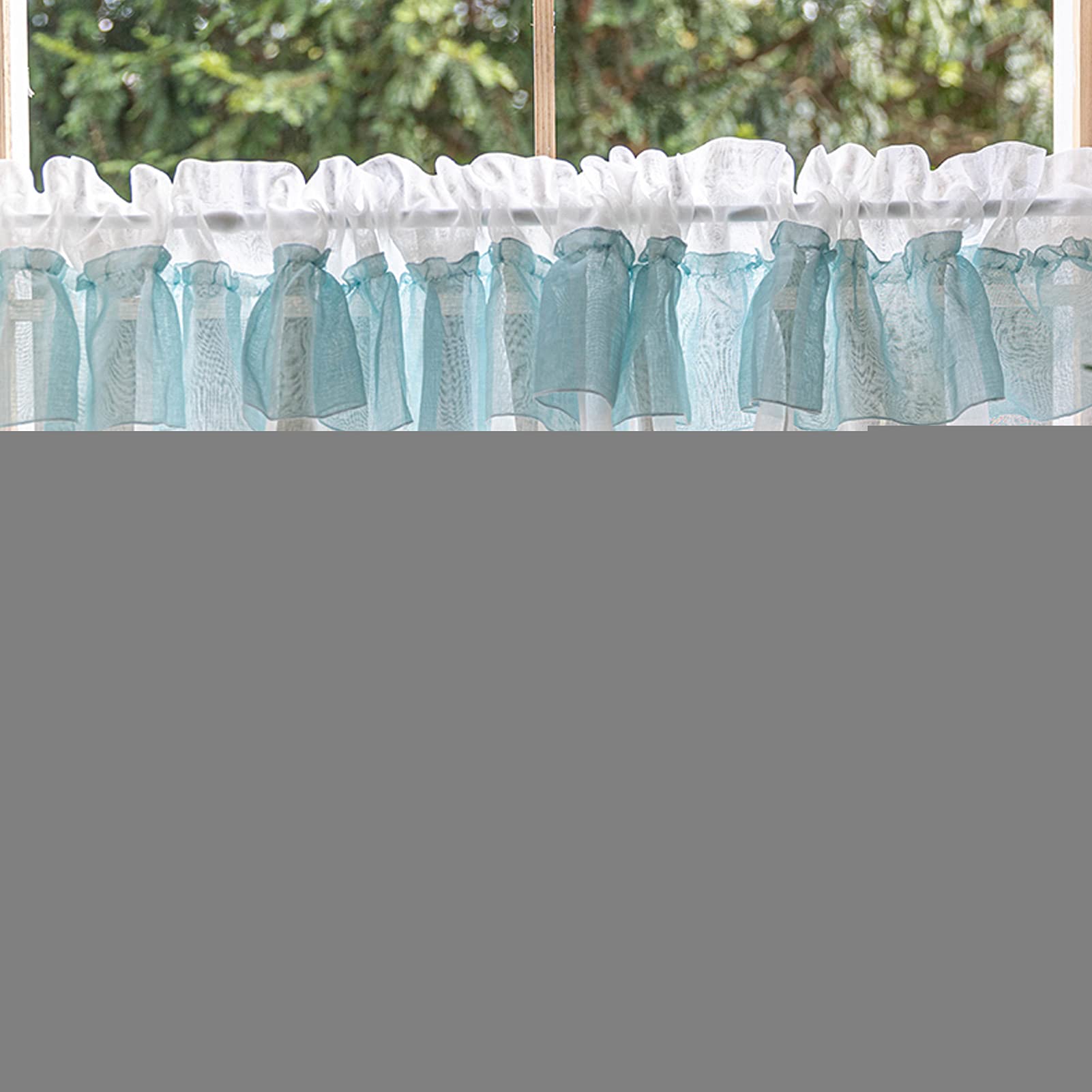 Cortina de cafetería rUrEu estilo country para decorar ventanas de cocina y baño de 150x70 cm