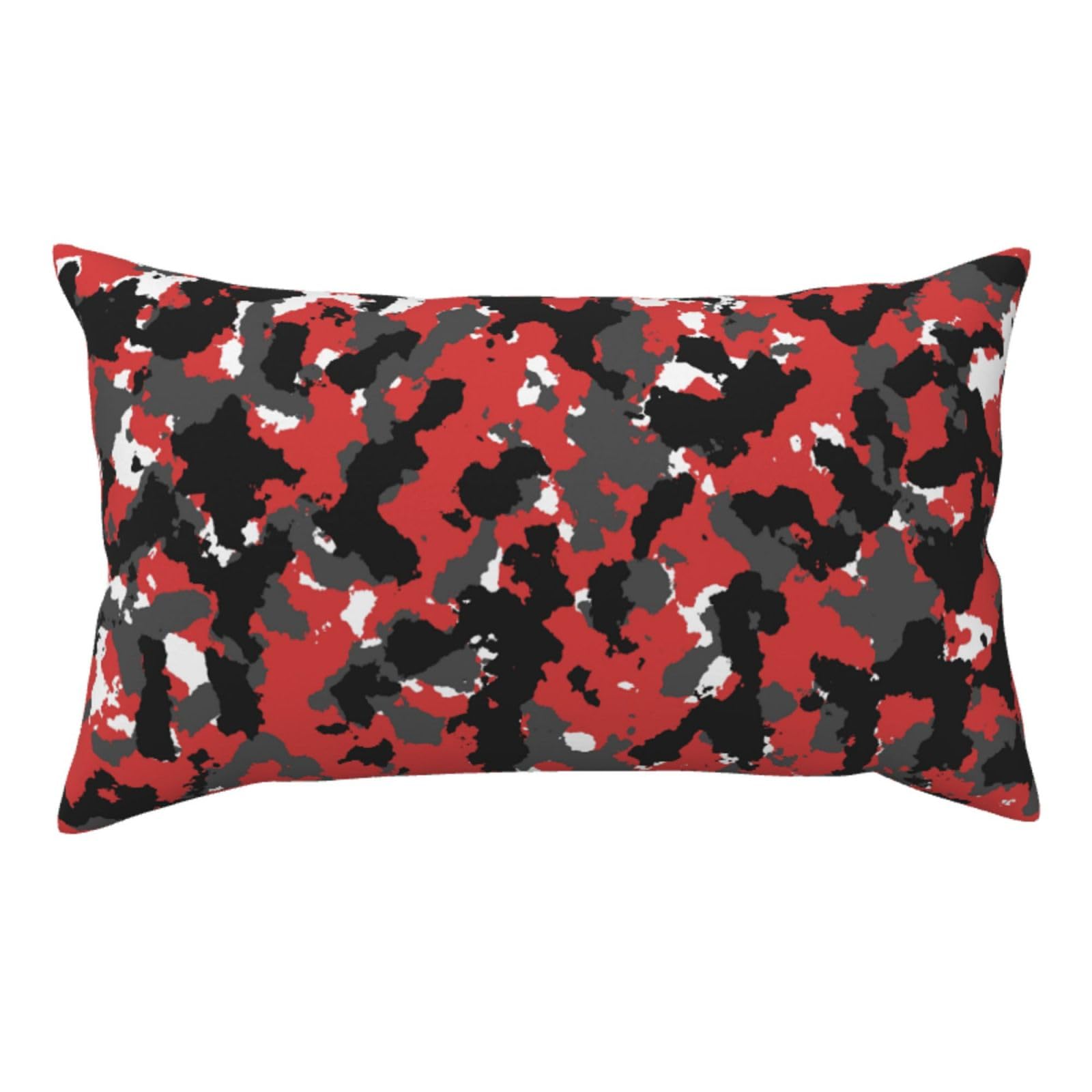 WSHFFILO Camo printed Pillow Case 20x36in Corduroy Throw Pillow Cover