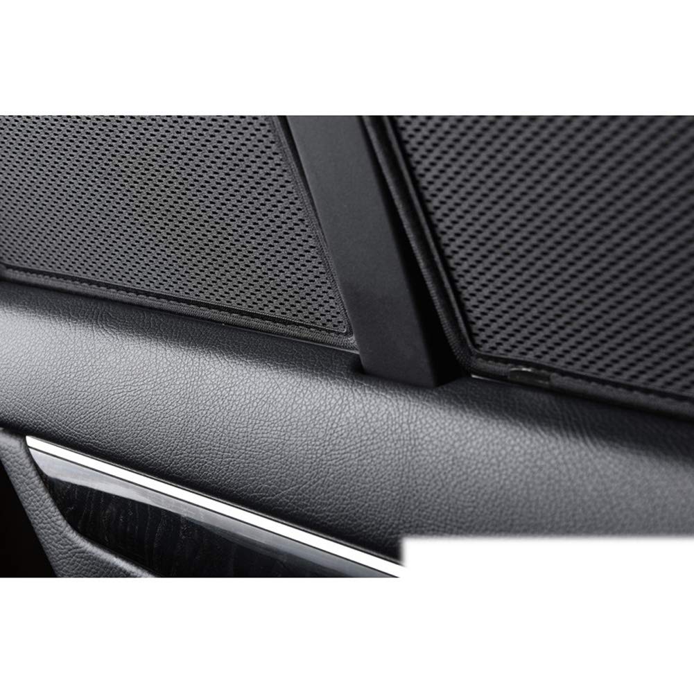 Set de Car Shades compatible avec Volkswagen Polo VI (AW) 5-portes 2017-, Noir