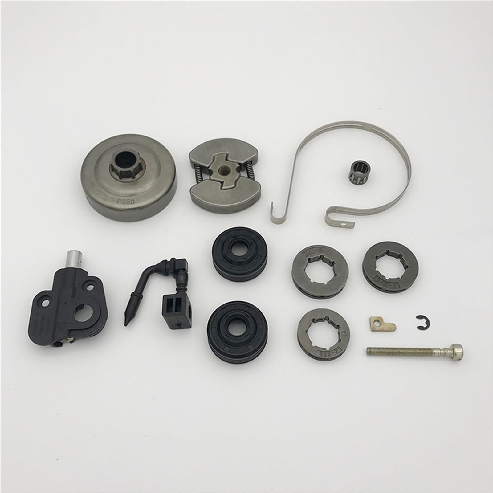 XEBRAD Kit de Bomba de Aceite de llanta de piñón de cojinete de Tambor de Embrague, for Partner, 350 351, ajustador de Banda de Freno, Sello de Aceite, cojinete de Agujas, Piezas de Motosierra Kit de