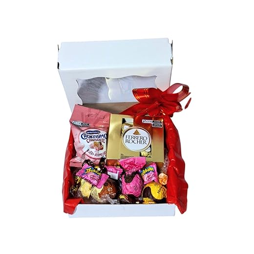 Cesta Caixa Recheada Presente Dia da Mulher, Aniversário Ferrero e Trufas