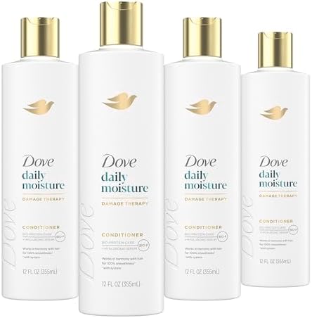 Dove Daily Moisture Conditioner for Dry Hair with Hyaluronic Serum 12oz 4ct