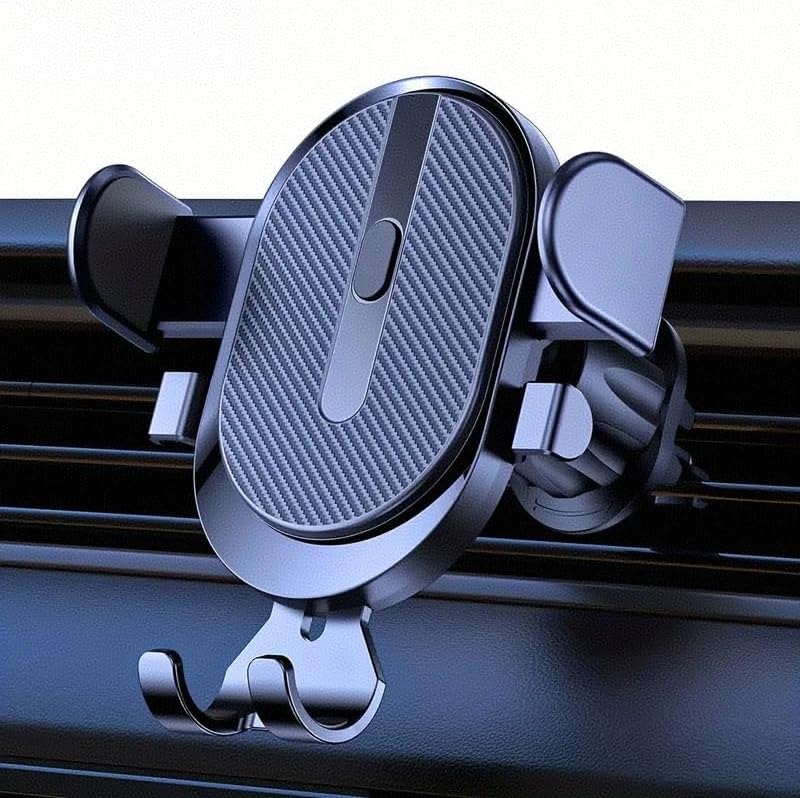 1 soporte universal para teléfono de coche con clip de gancho para ventilación de aire, compatible con iPhone, Samsung y más, seguro, estable,