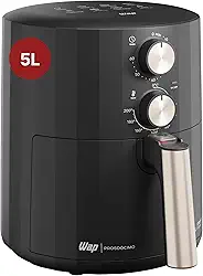WAP Fritadeira Elétrica Air Fryer GRAND FAMILY 5 Litros, Temperatura Ajustável, Revestimento Antiaderente, 1500W 220V