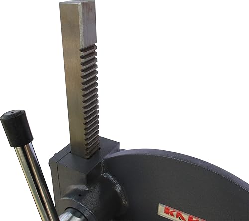 Miniatura 6 de KAKA INDUSTRIAL Prensa de árbol, prensa de banco manual de capacidad de 1 tonelada, cuerpo de acero resistente AP-1, altura de 4 pulgadas, para