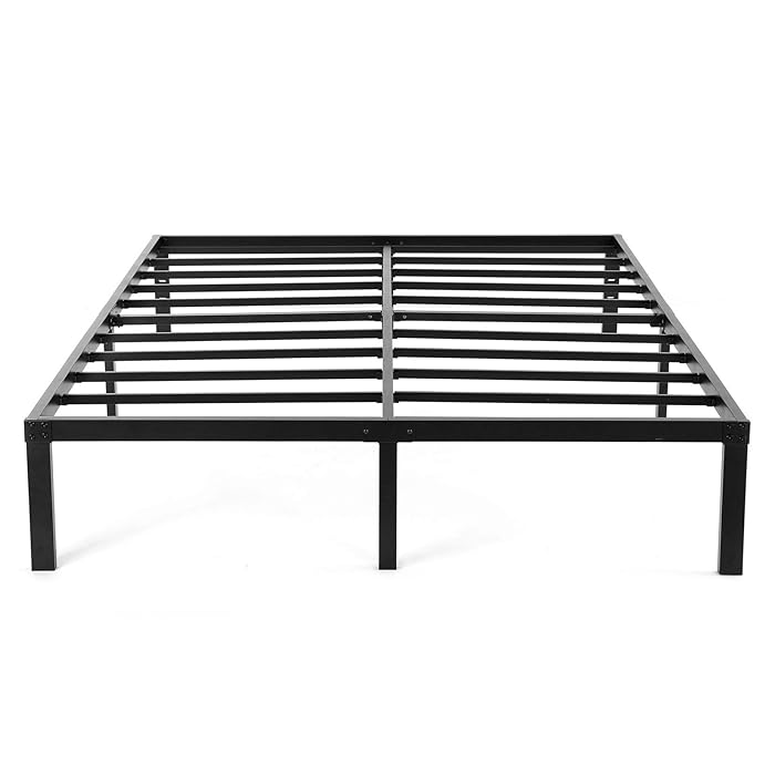 Buy Heavy Duty Queen Platform Bed Frame,NOAH MEGATRON Slatted Bed Base