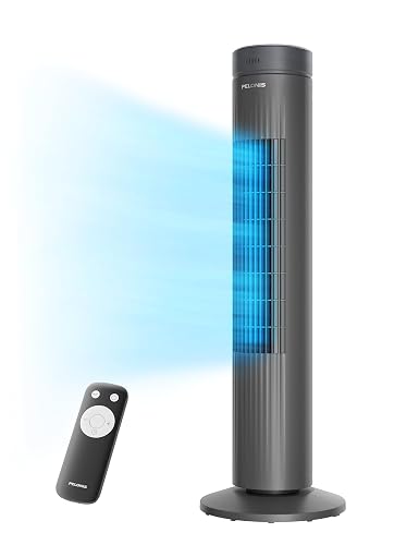 PELONIS 30-Inch Oscillating Tower Fan for Bedroom – 3 Speed,