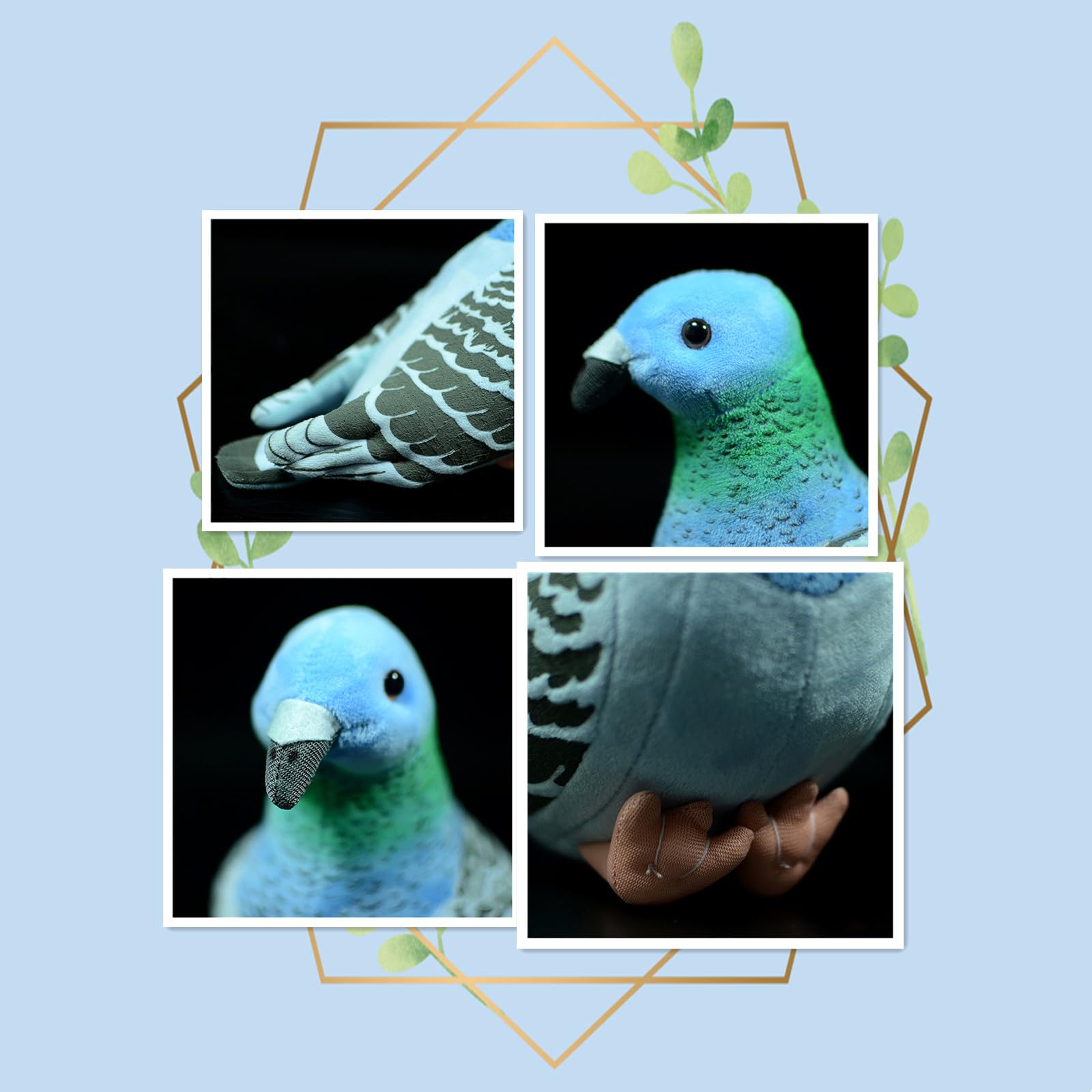 Amazon.co.jp: シミュレーション野生の鳩のぬいぐるみ、ソフトでリアル