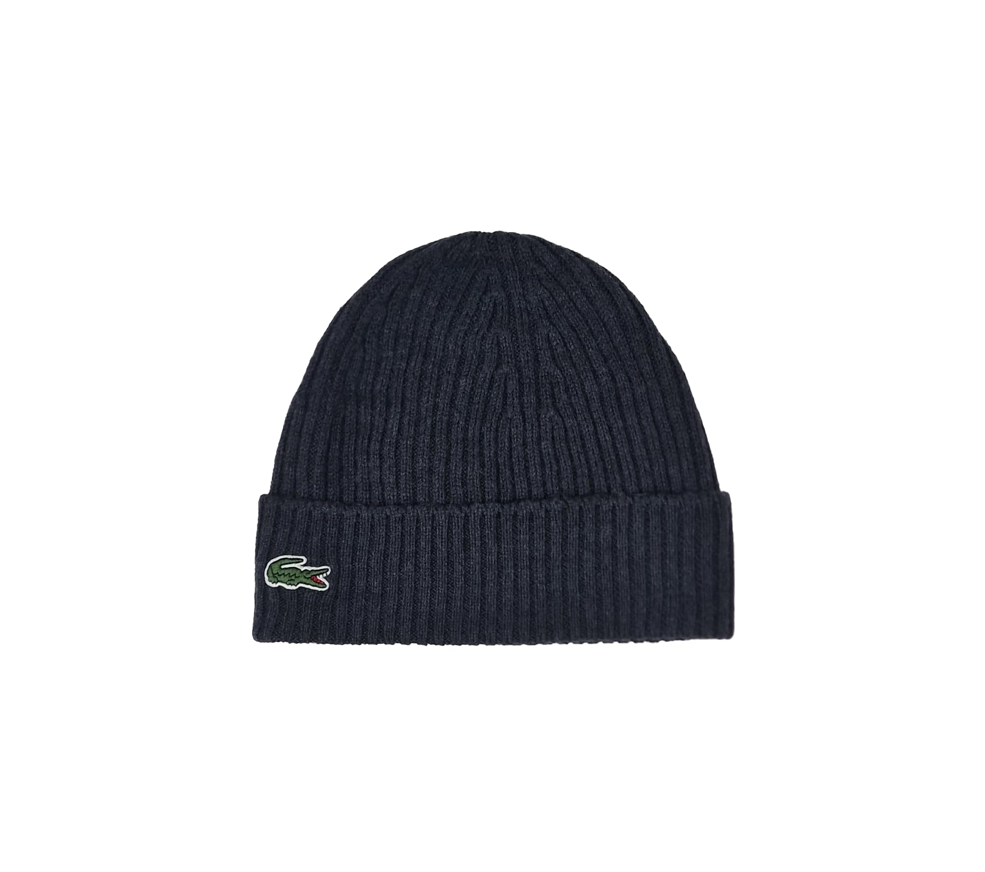 Lacoste RB0001 Wool Beanie Hat in Grey One Size
