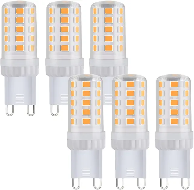 ITALASA 6er Pack G9 LED Lampe - 4W, 3000K Warmweiß, nicht dimmbar