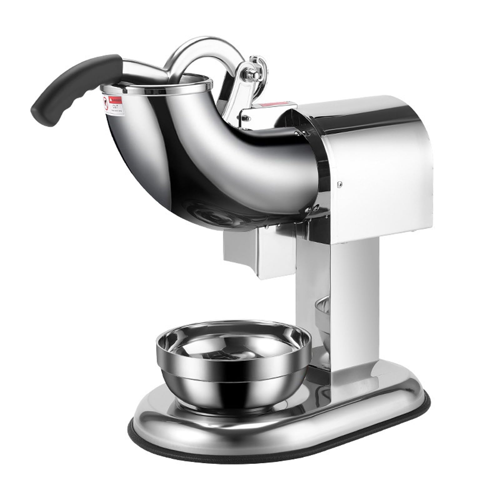 ZHJOPP Electric Snow Cone Machine and Ice Shaver, Stainless Steel Countertop Ice Crusher for Cocktails, Smoothies, and Cold Drinks (6 blades)