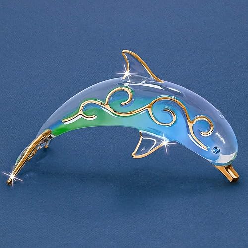 Paradise Dolphin - Figura de cristal
