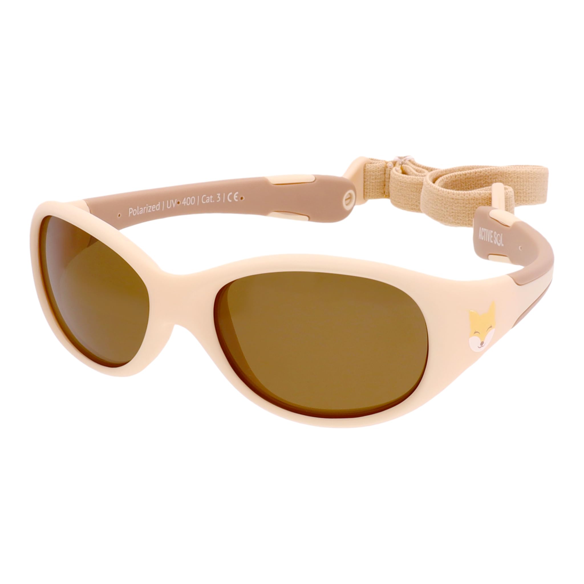 ActiveSol Gafas de Sol para Bebé Safari, 0 – 24 Meses, 100% Protección UV, Polarizadas, con Cinta para la Cabeza