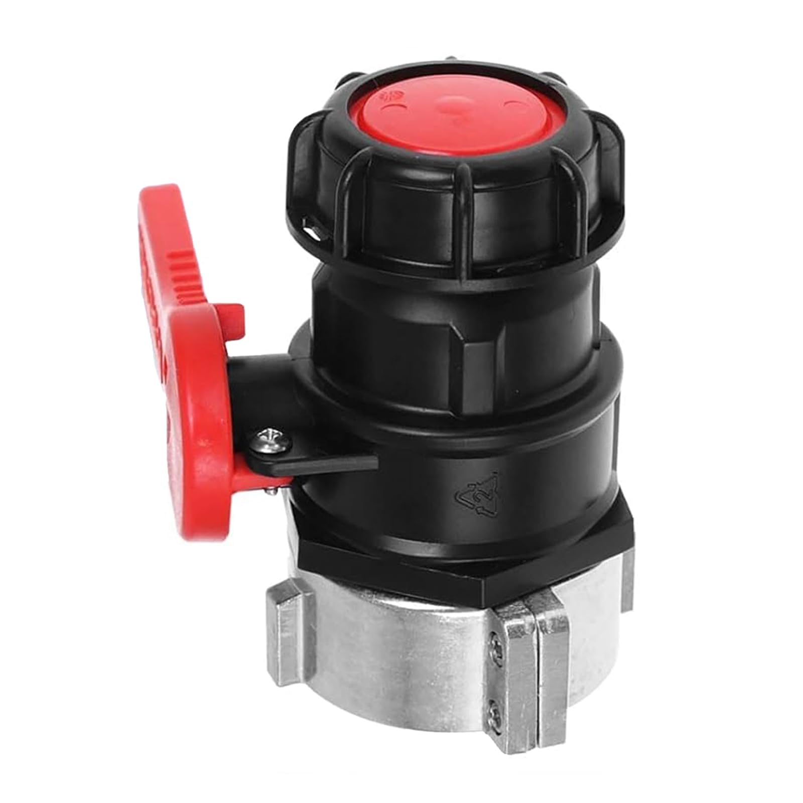 Bbajszx Multicolor 75Mm Ball Valves Adapter Ergonomic Handle Ball Valves For Container Rainwater Tanks Drainage Systems Aluminum Abs Drain For Rainwater Tanks