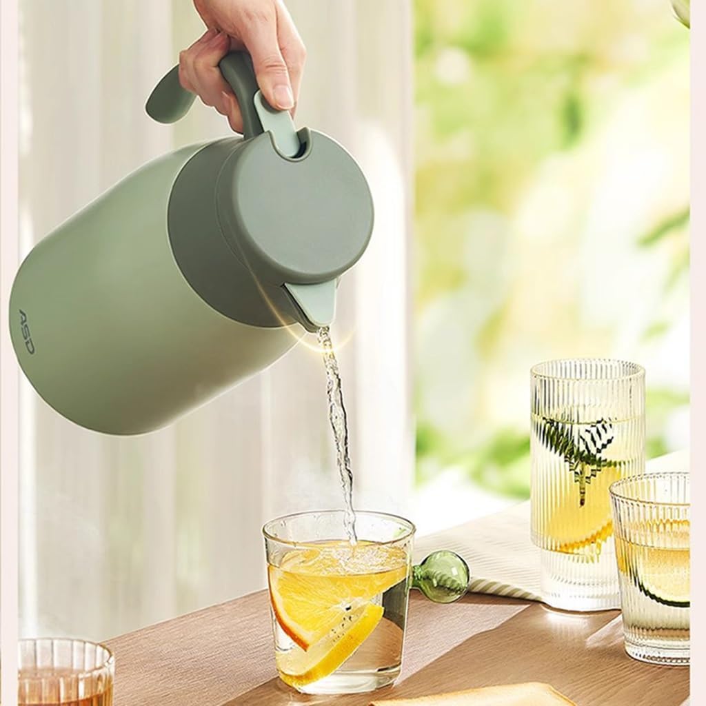 卓上用ポット 保温ポット 真空断熱 コーヒーポット テーブル ポット 魔法瓶 ハンドル 保温卓上ポッ 70オンスのサーマルコーヒーカ