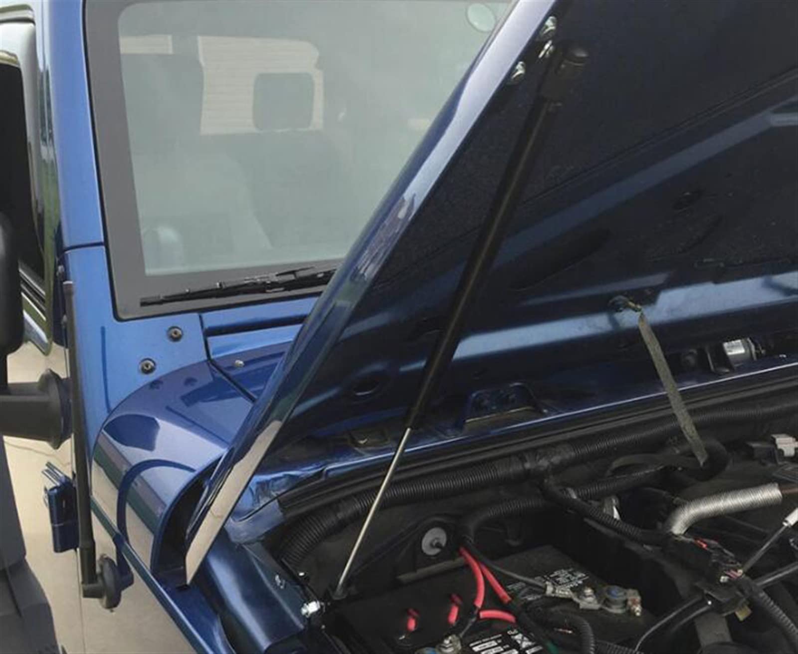 Hydraulische Motorhauben-Stütze Für Jeep Wrangler JK JL & Gladiator 2007-2024 - Einfacher Einbau