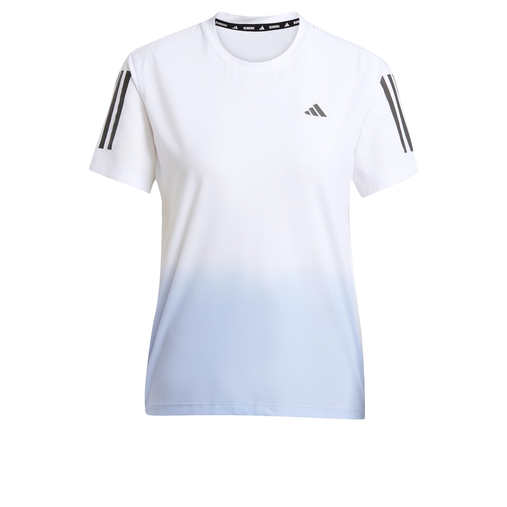 adidas Own The Run Climacool Colorblock T-Shirt, Recycled Polyester, White