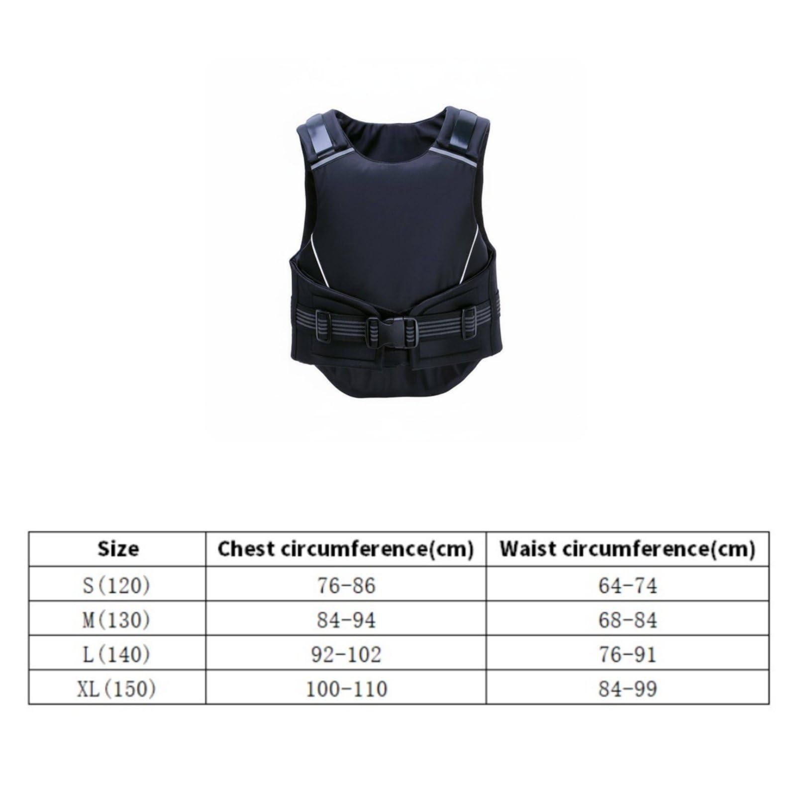 Chaleco de para Equitación Diseño Ergonómico Chaleco Protector Ecuestre Cobertura Amplia Protector Corporal Ecuestre para Niños, Jinetes, S