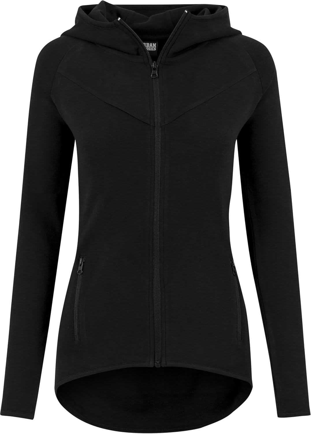 Urban Classics Women's Ladies Athletic Interlock Zip Hoody Sports Hoodie