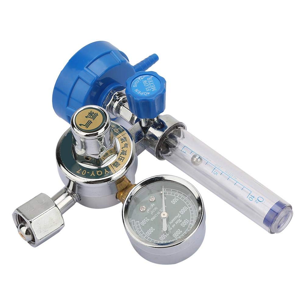 Qinlorgon Regolatore di Pressione dell'ossigeno, 0-100mpa Regolatore di Portata d'Aria Misuratore di misuratore di Pressione del Gas Ossigeno Professionale