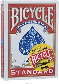 Bicycle Magic Stripper Deck - A Gaff Playing Card Trick (Red)