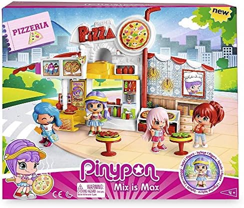 Pinypon - Pizza para niños, juguete educativo, desde 4 años, escenario famoso (700014755)