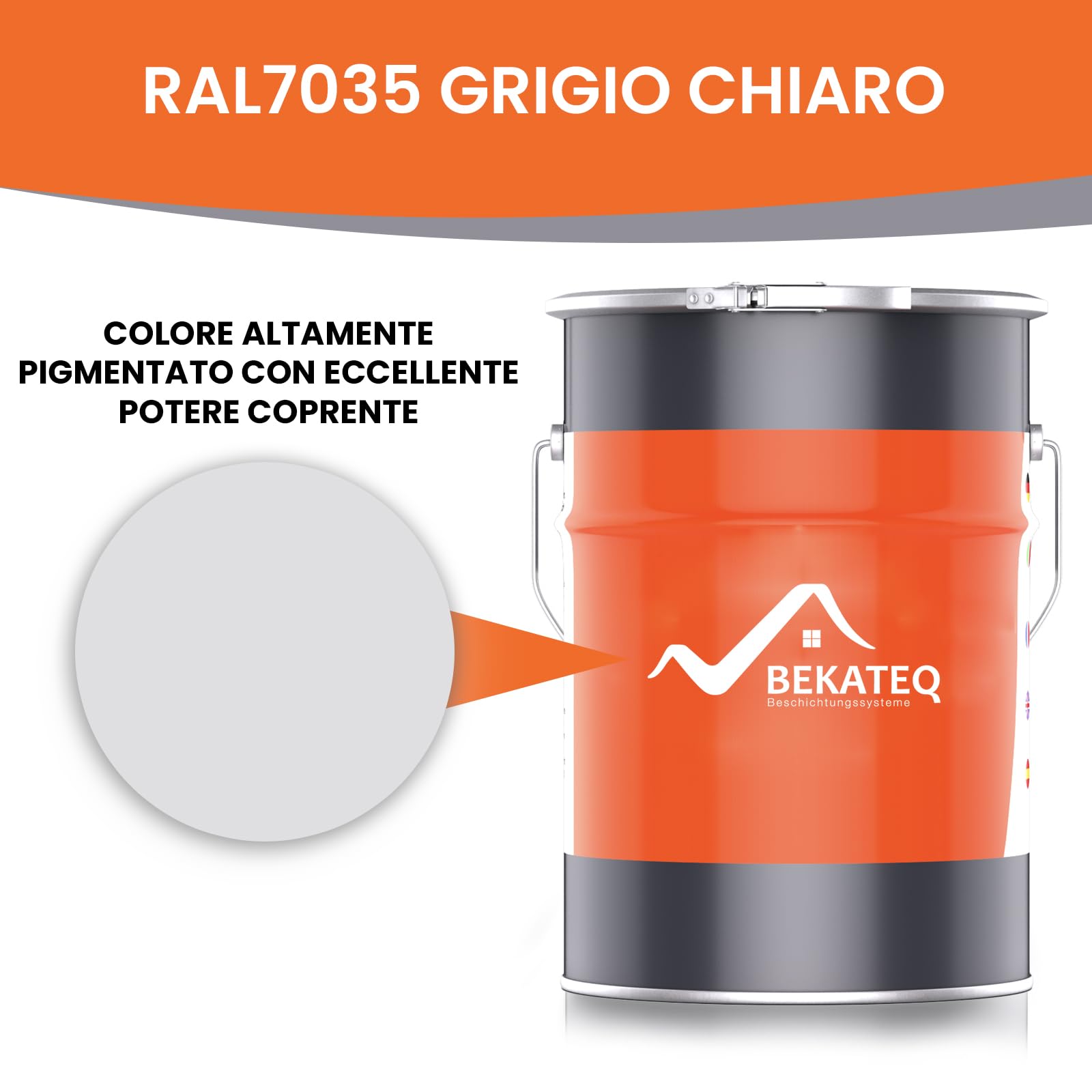 Vernice Da Esterno Base Solvente Antiruggine Per Ferro Grigio Lucido, 2 - Foto 10