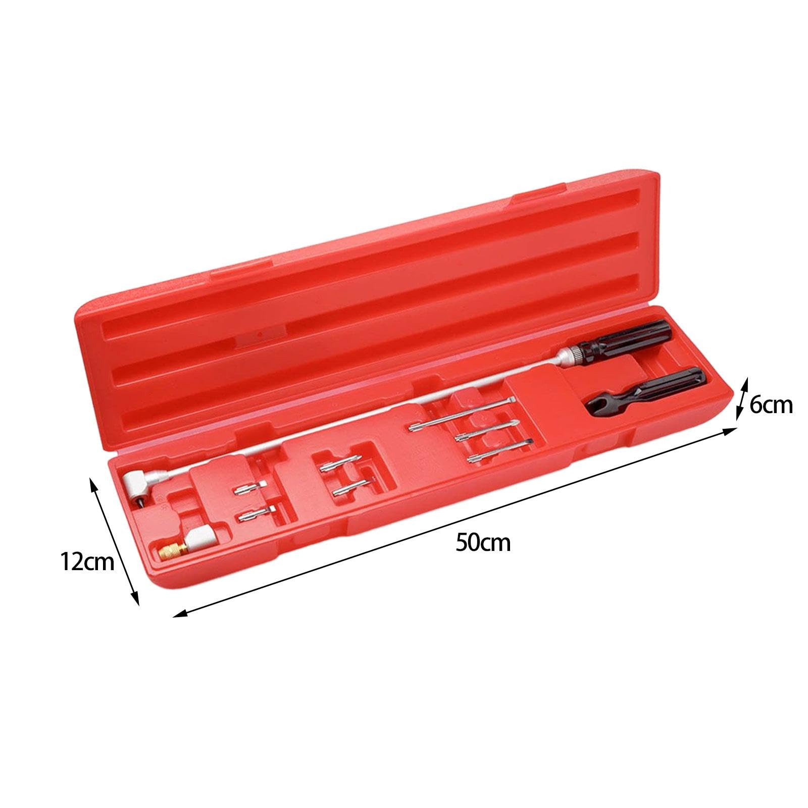 Milageto Juego Ajuste Carburador Herramienta Tornillo Destornillador Kit Acero Carbón Incluye Caja Almacenaje Adecuado para Scooter Reparación Motor