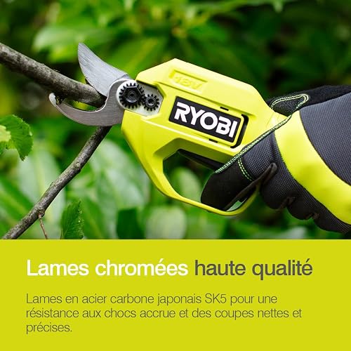 Ryobi RY18SCA-0 18V ONE+ Cordless Secateurs (Bare Tool) - 8