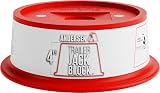 Andersen Hitches 4 Inch Jack Block with Magnets 30000 lb Capacity Fits up to 9 Inch Round Jack Pad RV Camper Leveling 4' Jack Block