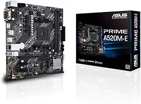 Placa-Mãe ASUS Prime - A520M-E, AMD AM4, mATX, DDR4