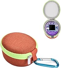 Redwestmelon Funda de almacenamiento compatible con la máquina de juego virtual Tamagotchi Pix, mini bolsa de transporte de juguetes portátil, carcasa protectora (naranja)