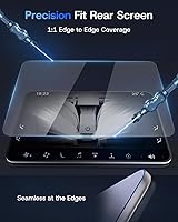 Vista 6 de Protector de pantalla trasera para Tesla Model Y Juniper/Model 3 Highland de 8 pulgadas [espacios sin bordes y 9H] Protector de pantalla trasera