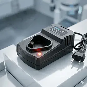 Carregador de Bateria 12V Lítio, Bivolt Automático, com Indicador LED, Carregamento Rápido, para Ferramentas eletricas