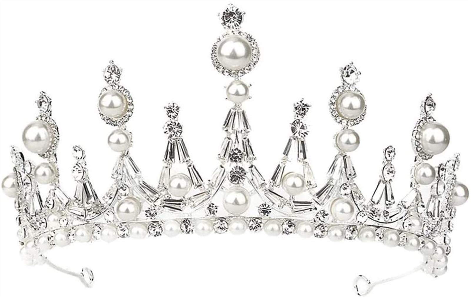 Korona ślubna perła diadem dla panny młodej opaska tiara księżniczki nakrycie głowy nakrycia głowy akcesoria do włosów dla panny młodej