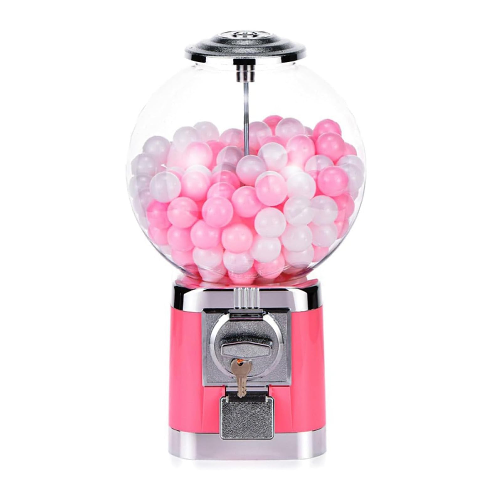 Candy Gumball-Verkaufsautomat, Kapselautomat, Spielzeug-Kapselspender, für Spieleläden und Einzelhandelsgeschäfte,Rosa